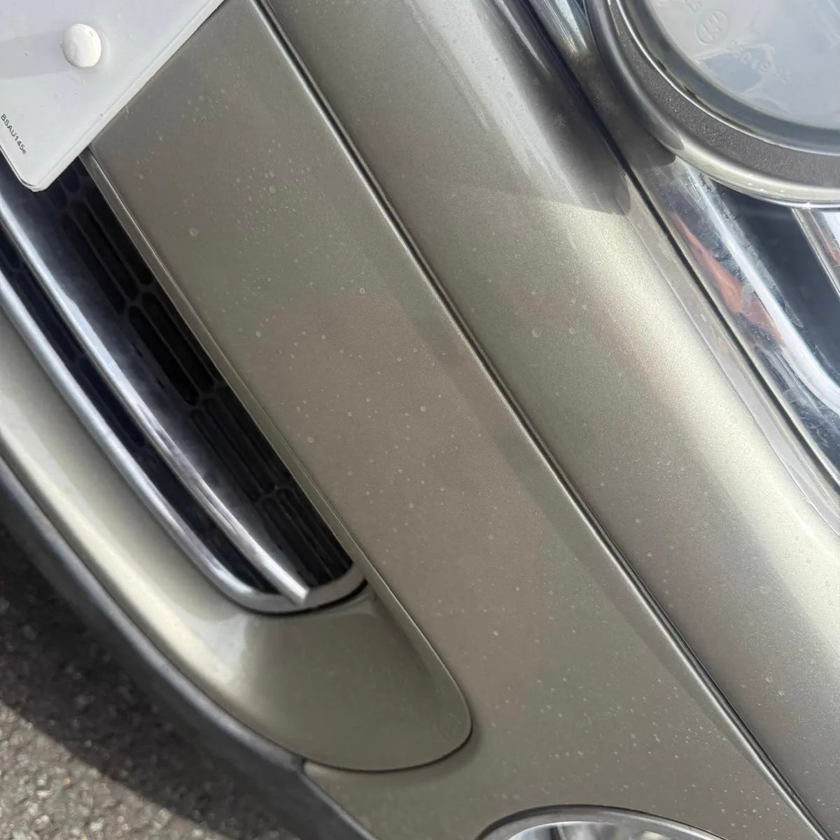 Mini front bumper repair after repair