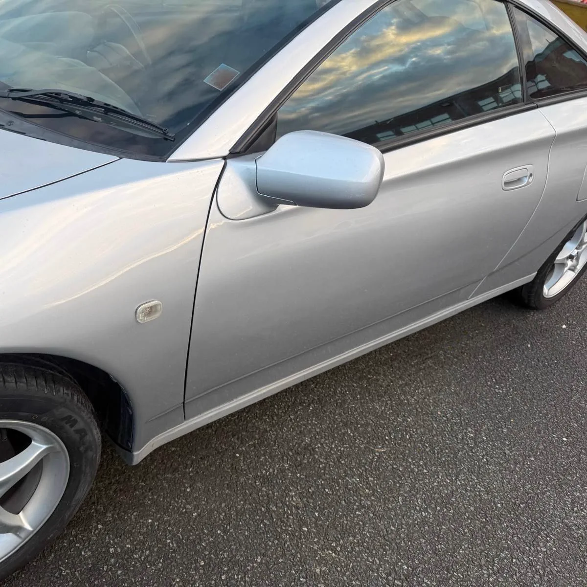 Silver door repair after repair